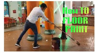 How to floor paint at home  floor colour  Floor protector  How to floor coating [upl. by Eema]