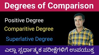 Degrees of comparison  part 2  English grammar for competitive exams  Degrees of comparison rules [upl. by Hoseia376]