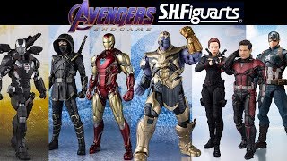 Preview Nova coleção Vingadores Ultimato SH Figuarts Bandai  Avengers 4 Endgame  Toys e Travels [upl. by Weinrich]