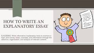 How to Write an Explanatory Essay 8th Gr [upl. by Enelehs]