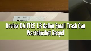 Review DAJITRE 18 Gallon Small Trash Can Wastebasket Recycling Bin Slim Profile for Compact Spaces [upl. by Ralaigh]