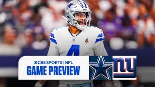 NFL Week 4 Thursday Night Football Cowboys at Giants  Full Game PREVIEW [upl. by Cantone]