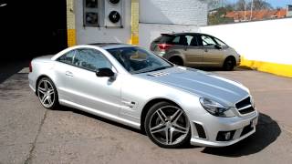 MercedesBenz SL65 AMG 2009 startup amp drive away [upl. by Sivle]