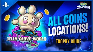 Spongebob Squarepants The Cosmic Shake │Jelly Glove World  All Coin Locations [upl. by Jahdiel865]