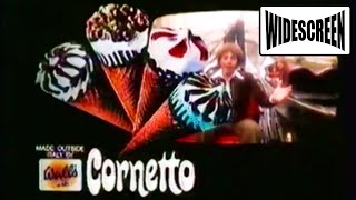 quotJust One Cornettoquot 1982 Advert  WIDESCREEN [upl. by Suzan565]