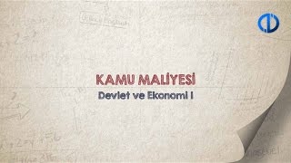 KAMU MALİYESİ  Ünite 1 Konu Anlatımı 1 [upl. by Eirehs]