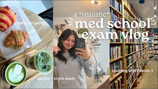 STUDY VLOG  med school exams productive but realistic study days in my life [upl. by Siuol]