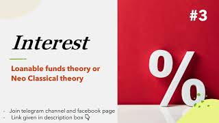 Loanable Funds Theory or Neo Classical Theory of Interest  Interest  Part3  EK [upl. by Silliw]