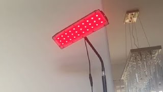 Red Light Therapy Lamp Infrared Light Therapy with Stand Review Can use anytime amp anywhere [upl. by Yffub]