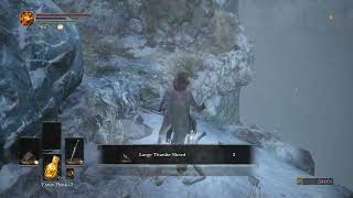 Titanite Chunk x 2 amp Large Titanite Shard x 4 at Snowy Mountain Pass Dark Souls III [upl. by Eleon]