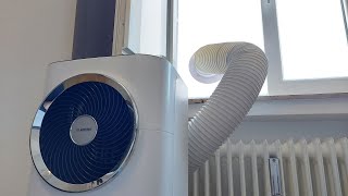 Klimaanlage Fensterdurchführung ❄ PERFEKTE Fensterabdichtung für jedes Klimagerät mit Abluftschlauch [upl. by Anitel]