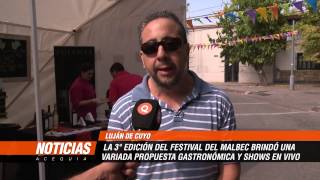 LA 3° edición del festival del Malbec brindó una variada propuesta gastronómica y shows en vivo [upl. by Assirrac]