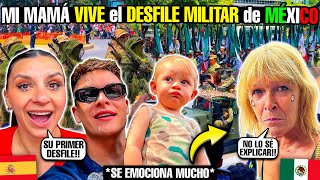 🇪🇦 MI MAMÁ LLORA con el DESFILE MILITAR de MÉXICO🇲🇽😭 POR PRIMERA VEZ [upl. by Bohaty]