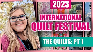 2023 QuiltFest Houston Quilts on Display Part1 ✨ International Quilt Festival [upl. by Ronda]