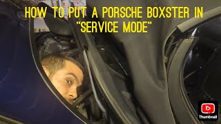 How to put a Porsche Boxster 986 in service mode [upl. by Adivad125]