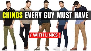 MUST HAVE CHINOSPANTS For MEN  Best Chinos Colour For Men  Best Chinos For Men Online [upl. by Melony]