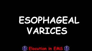 How to Pronounce Esophageal Varices  Paramedic  EMT  Medical Terms [upl. by Aer]