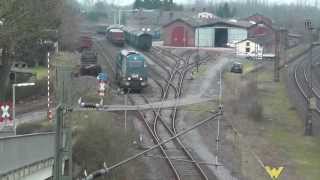 OHE locomotief verandering in Lengerich DB en TWE [upl. by Nameerf]