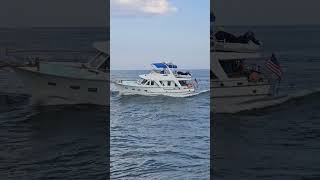 Yacht Janthina  Comes Very Close To The Dolphins  Point Pleasant Beach New Jersey [upl. by Enellij247]