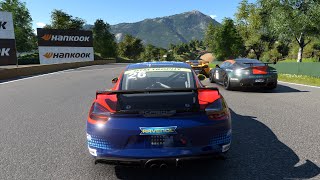 Gran Turismo 7  Autodrome Lago Maggiore  West End  Porsche Cayman GT4 Clubsport  Test Race [upl. by Demetra]