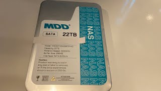 MDD MDD22TS25672NAS 22TB 7200RPM 256MB Cache SATA 60Gb 35inch Internal NAS Hard Drive HDD Renewed [upl. by Eniortna]