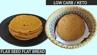 Keto flaxseed flat bread  Keto gluten free thepla  Guilt Free Roti [upl. by Ehcadroj481]