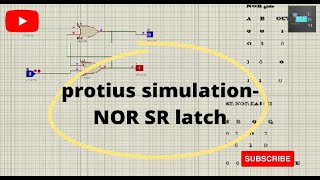 Proteus simulation NOR SR latch [upl. by Noscire786]