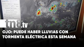 Lluvias y tormenta Ojo con el pronóstico del clima en Nicaragua [upl. by Ayr]