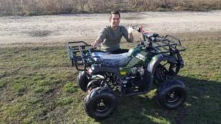 125cc Rider 7 ATV Four Wheeler Quad Review And Test Drive [upl. by Wehttan133]