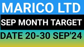 MARICO LTD STOCK LATEST NEWS UPDATES 20SEP24MARICO SHARE LATEST NEWS UPDATES WITH TARGET ANALYSIS [upl. by Aivin705]