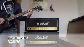 Marshall JCM 800 Comparison  Shootout 2204 Vs 2205 [upl. by Llenwad]