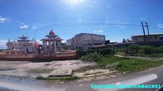 Driving from Corriverton to 55 village Berbice Guyana Left Hand Side [upl. by Carolina]