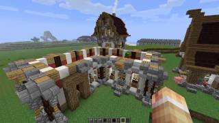 Tuto Minecraft Maison mediévale et reconstruction de Kaegys Town [upl. by Immak]