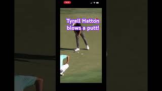 Tyrell Hatton yips a SHORT PUTT is ugly to see livgolf tomgillisgolf [upl. by Tawsha]