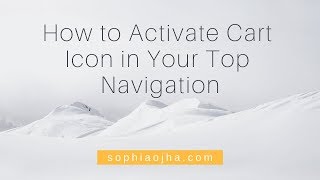 059 How to Add A Cart Icon in Your Navigation [upl. by Odrautse]