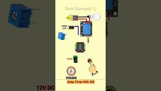 Delay Timer With 555 circuit diagram wiringcircuit circuitdiagram electrical powercircuit [upl. by Mathur481]