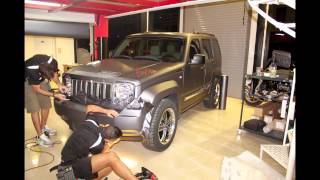 3M Protect Car Wrap  Jeep Cherokee KK with 3M Matte Dark grey [upl. by Mcmath]