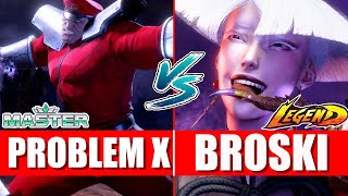 SF6 ✌️ Problem X M Bison vs Broski AKI ✌️  Street fighter 6 [upl. by Treve]