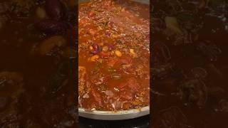 making the best chili 🌶️ food chili fall dinner cooking [upl. by Alleahcim]