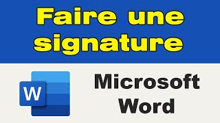 Comment faire une signature manuscrite sur Word [upl. by Ocirred]