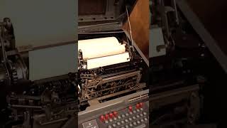 Live Demonstration Of A Teletype Machine At The Pavek Museum [upl. by Ynnep]