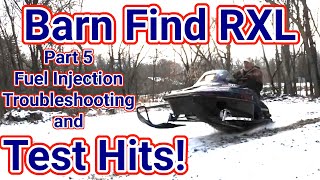 Barn Find RXL Part 5 Injection trouble shooting and Test Hits Vintage Polaris Triple Snowmobile [upl. by Patric]