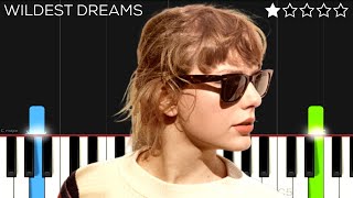 Taylor Swift  Wildest Dreams  EASY Piano Tutorial [upl. by Fernandes]