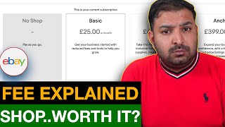 eBay Store Subscription amp Fee Explained  Is it worth it [upl. by Ihteerp64]