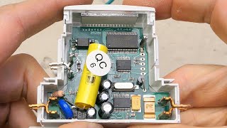 DIN rail electricity meter repair and whats inside [upl. by Nehttam]