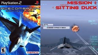 Ace Combat 4 PS2 Walkthrough  Intro  Mission 1 Sitting Duck [upl. by Nolubez]