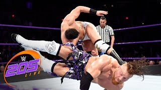 Buddy Murphy vs Ariya Daivari WWE 205 Live Feb 20 2018 [upl. by Abramo2]