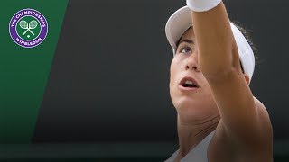 Garbiñe Muguruza v Sorana Cirstea highlights  Wimbledon 2017 third round [upl. by Ardnalahs]