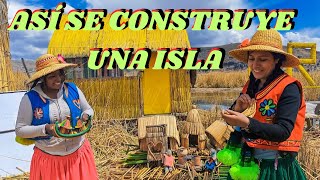 Así se construye una ISLA de totoras en el LAGO TITICACA Cómo llegar al LAGO TITICA desde LimaPeru [upl. by Nivad]