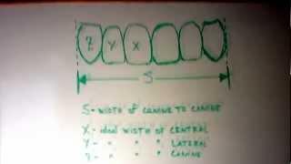 For Dentists  Ideal WidthLength Proportions of anterior teeth based on space available [upl. by Nylyak159]